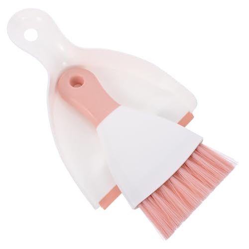 IWOWHERO Cage Cleaner Mini Broom and Dustpan Mini Saucepan Cleaning Brush Small Broom and Dustpan Pets Cage Cleaning Doorplate Tiny Brooms Dustpan Dog Cleaning Kit Broom Cleaning Tools