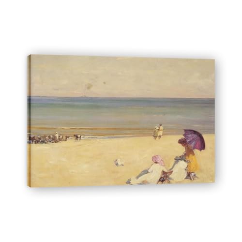 TNGHHSGA Un DíA De Verano Retrato Realista y Escenas de Guerra de John Lavery – Ícono Irlandés para Decoración Casera en Lienzo​ 60x84cm Lienzo envuelto