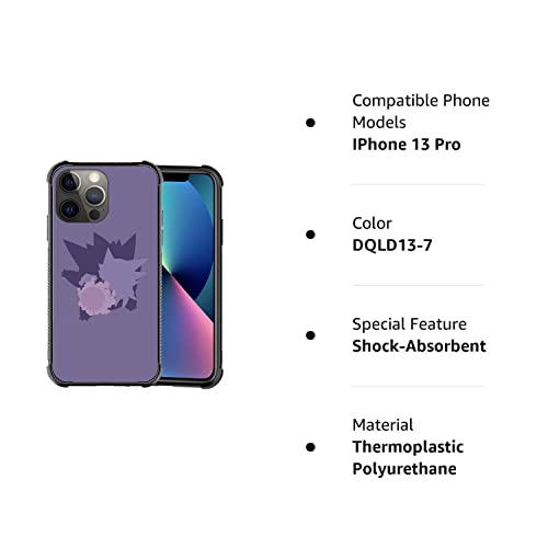 Djsok Iphone 13 Pro Case Anime Pocket Elf Pattern For Boy Girl,Hard Glass Anti-Scratch Cover With [6Ft Drop Tested] Shockproof Non-Slip Tpu Soft Frame Compatible With Case Iphone 13 Pro-6.1Inch #TOP7