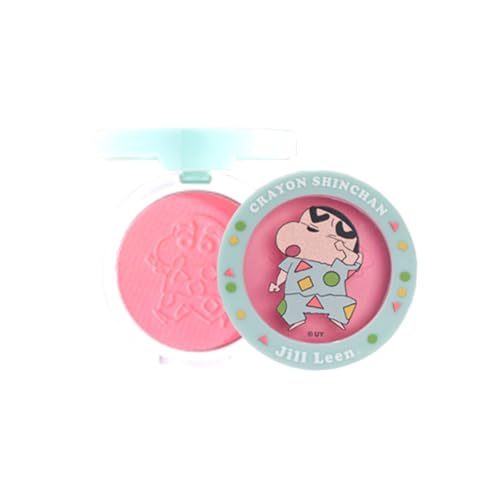 jill leen. ジルリーン&クレヨンしんちゃん連名 チーク 血色感 ナチュラル ふんわり発色 パウダーチーク 透明感 ピンクチーク オレンジチーク イエベ ブルべ コンパクト 人気 プレゼント 17色