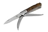 ED MAHONY, 3 Klingen Multitool Für Jäger, Professionelles Taschenmesser, 440C