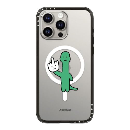 CASETiFY �R���p�N�g iPhone 15 Pro Max �P�[�X [MagSafe�Ή�/���^ �y��/�ϏՌ�] - Talk to the hand - �u���b�N