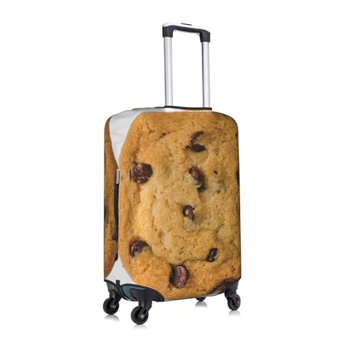 Housse de bagage Large blanc avec imprimé biscuit chocolat pour protéger vos valises de vacances - 3