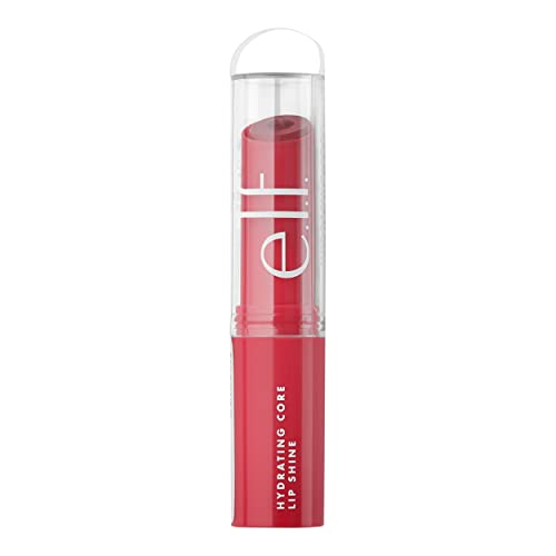 E.l.f. Hydrating Core Lip Shine, Lip Balm For A Sheer Tint Of Color & Soft Shine, Infused With Moisturizing Vitamin E, Vegan & Cruelty-Free, Lovely #TOP4