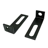 Lot de 2 supports de feux antibrouillard en alliage d'aluminium avec réglage coulissant compatible avec différents modèles de moto