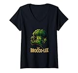 Photo Gallery donna divertente broccoli pun brocco-lee kung fu karate maglietta con collo a v Photo Gallery donna divertente broccoli pun brocco-lee kung fu karate maglietta con collo a v