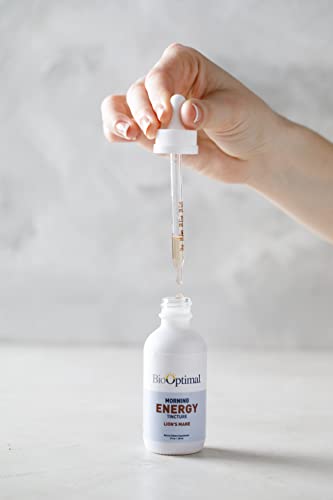 Biooptimal Lion's Mane Oral Drop Tincture, Energy And Brain Health Supplement, Brain Booster, Brain Fuel, Improves Focus And Memory, Vitamin B12, 2 Fl Oz, 30 Servings, Packaging May Vary #TOP7