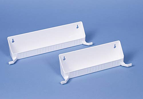 Rev-A-Shelf 11 in Tip-Out Trays w/Tab Stops, White