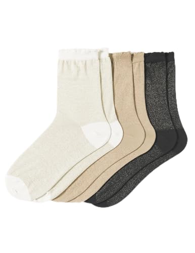 Image of HUE womens Fashion Crew Sock Packs - Textured Dot Socks, Sequin Soft Rib Crew Sock, Shimmer Socks