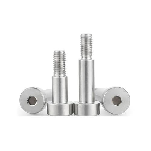 5/10pcs M2 M2.5 M3 M4 304 Stainless Steel Hex Hex Socket Head Roller Bearing Shoulder Screw Bolt Metal Screws (Color : 4mm, Size : D4x M3 (10pcs))