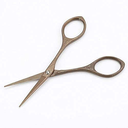 Küchenschere, Küchenschere aus Edelstahl, klassisch, Vintage, scharf, für Zuhause, Küche, Büro, manuelle Heimwerkerwerkzeuge (goldfarben)