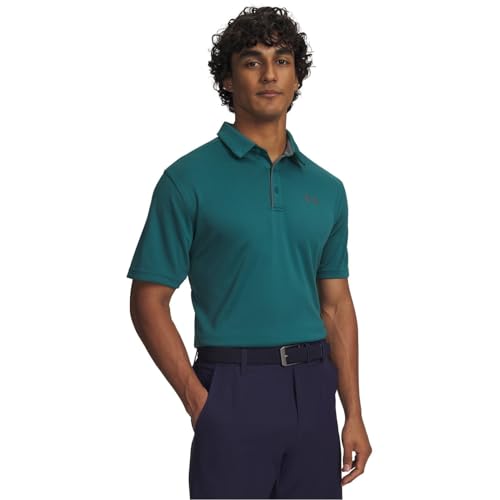 Under Armour Tech Polo - Rack Green/Pitch Gray/Pitch Gray - LG