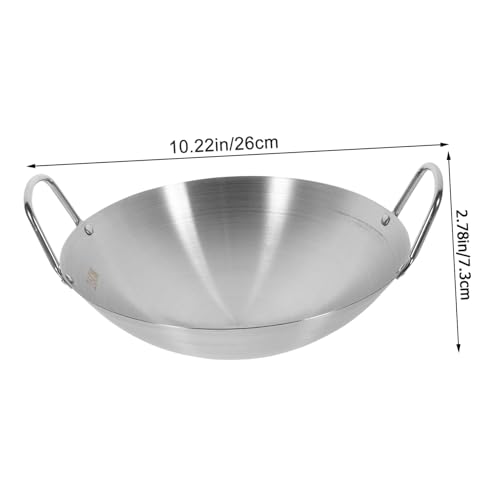 Wok redondo de acero inoxidable UKCOCO miniatura 2