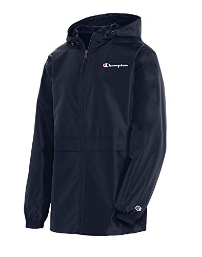 Champion Men's Full Zip Jacket, Navy, 2X Large