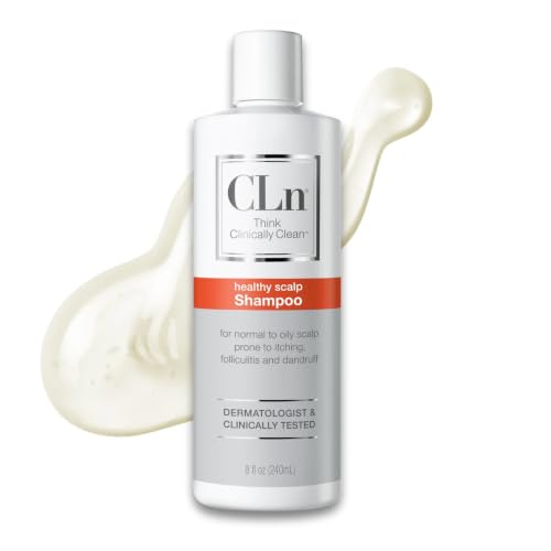 CLn Shampoo - Clarifying Formula with Salicylic Acid For Normal to Oily Scalp Prone to Folliculitis Dandruff Itchy & Flaky Scalp Fragrance-Free & Paraben-Free 8 fl. oz.