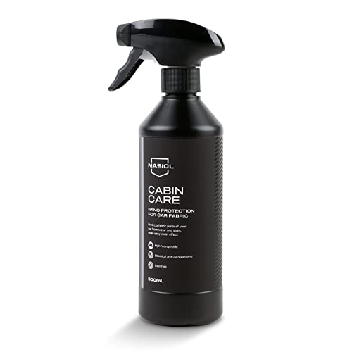 Nasiol CabinCare Professional Nano Car Seat Protector, Water Repellent Fabric Protector for Car Interiors, Stain Repellent, Interior Care Products 17fl.oz.