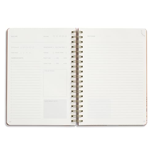 Cahier de recettes Eat Well à spirale pour imaginer et noter vos repas