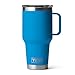YETI Rambler 30 oz Travel Mug, Stainless Steel, Vacuum Insulated with Stronghold Lid, Big Wave Blue
