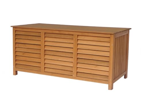 Coffre de Jardin en Bois Macao - 130 x 64 x 60 cm - Marron
