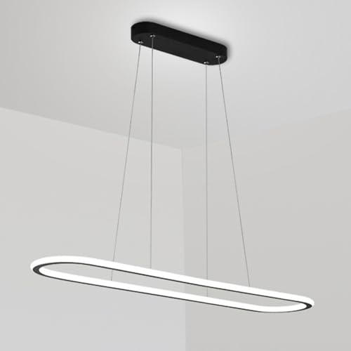 Lustre suspendu carré moderne HJZZQH éclairage LED linéaire pour îlot de cuisine