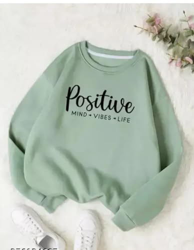 Image of Women Oversized Baggy Sweatshirt, Cotton Broken Heart Print
