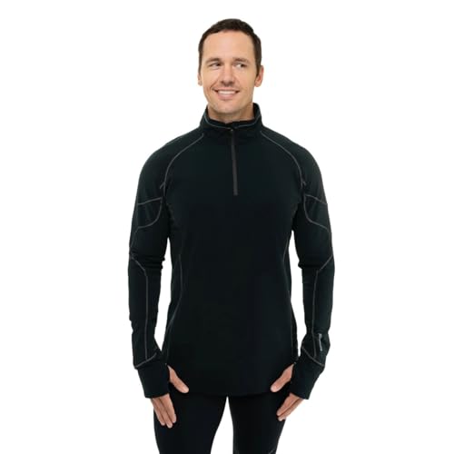 Hot Chillys Men's Micro-Elite XT Zip-T Heavyweight Active Fit Base Layer2