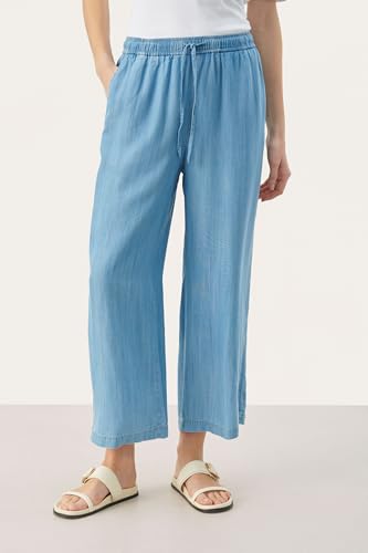 Culotte pants cropped anti-compression avec taille élastique ajustable - 5
