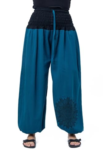 FANTAZIA Pantalon Sarouel Bouffant Mixte Tahali - Taille Unique Bleu