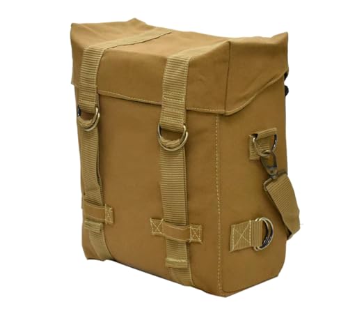Image of Canvas Touring Side Bag 20ltr Compatible with RE All Bikes 350 /500cc All Bikes (Tan)