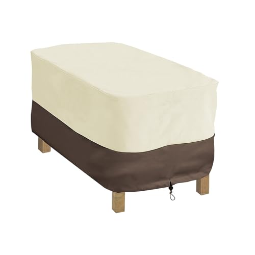Housse de petite table d'appoint carrée bâche imperméable pouf de patio robuste NICENEEDED - 2