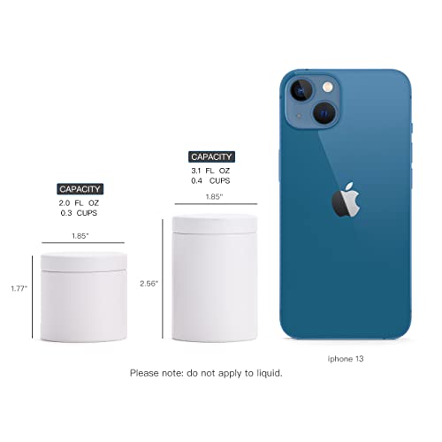 Tianhui Small Tin Can Box with Airtight Lids Canister for Coffee Tea Candy Storage Loose Leaf Tea Tin Containers Storage 5 Pcs (Gold, S)