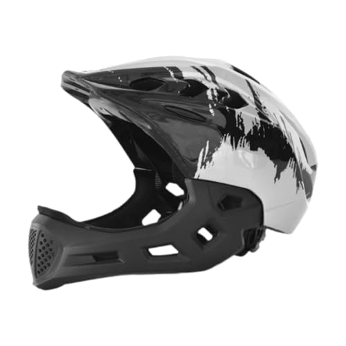Harilla Kinder Fahrradhelm Fahrradhelm Trendy Schlagfestigkeit Leichter Sporthelm Fahrradhelm für Skateboarding im Freien, Weiß