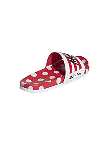 Image of Adidas womens Adilette Comfort FTWWHT /RAYRED /CBLACK Slide Sandal - 7 UK (LKX38)