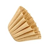 ELAYARD 50 Stück Kaffeefilter Papier Kuchenform Unbleichbar Geschmacksneutral Tropffest für Handfilter Zuhause und Küche