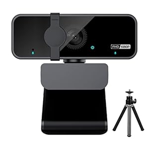 OITTIRA Webcam für PC, Full HD 1080P Webkamera mit Mikrofon, 105° Weitwinkel Webcam für Streaming und Video, Aufnahme, Kompatibel mit PC/Laptop Skype/Studio/Zoom/Facetime