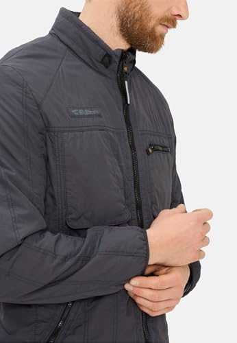 Manteau homme camel active 430420-7n89 bleu foncé aux finitions premium - 6