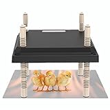 RESHY Brooder Heater Chick Heating Plate, 10''x10'' Brooder Heat Plate with Cleaning Plate, Adjustab