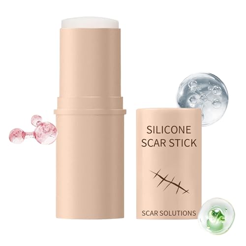 Barrita de Silicón para Cicatrices Faciales - Barra Hidratante Reparadora para el Cuerpo - Bálsamo Reparador Cuidado Piel Hombre Mujer Día Noche