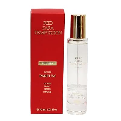 Zara Red Temptation Summer Eau De Parfum for Women 30 ML (1.0 fl. oz) Floral, Woody & Musky Scent with Orange Blossom, Jasmine & Saffron Long-Lasting & Addictive Fragrance