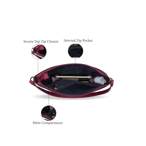 Image of Caprese Ginger Medium Hobo Bag for Women with Comfortable Handle | Stylish, Versatile Handbag for Everyday Use | Perfect for Casual Outings, Work, Travel, and Special Events