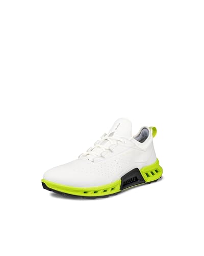 ECCO Men's Biom C4 Gore-tex Waterproof Golf Shoe, White/Lime...