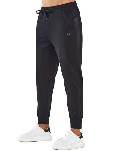 NORTHYARD Men's Cotton Athletic Jogger Sweatpants with Zipper Pockets Running Workout Gym Tapered Pants Comfy Lounge Pants