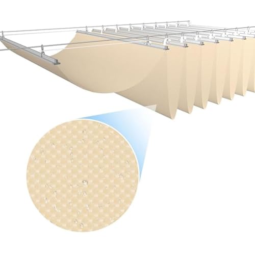 Voile d'ombrage de remplacement rétractable pour store pergola terrasse