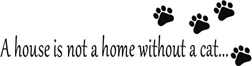 BIBITIME Cat Footprint Puppy Paw Stickers Quotes ...