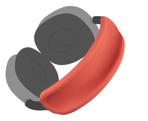 Image of SOULWIT Upgraded Headband Protector for AirPods Max (USB-C /Lightning), Sweat Proof Full Cover for Gym Workouts, (Easy Disassembly Required) - Red