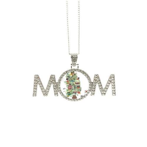 Cadeau Fête des Mères collier carte de la Corée pour maman et grandma