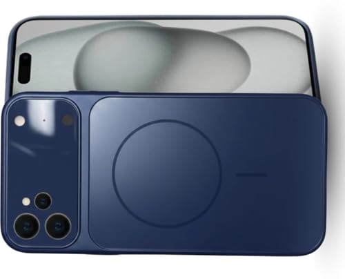 Image of for iPhone |Convert to 17 pro /17 Pro Max Style Premium Back Glass Converter Cover Magnetic Case (Blue, for iPhone 11)