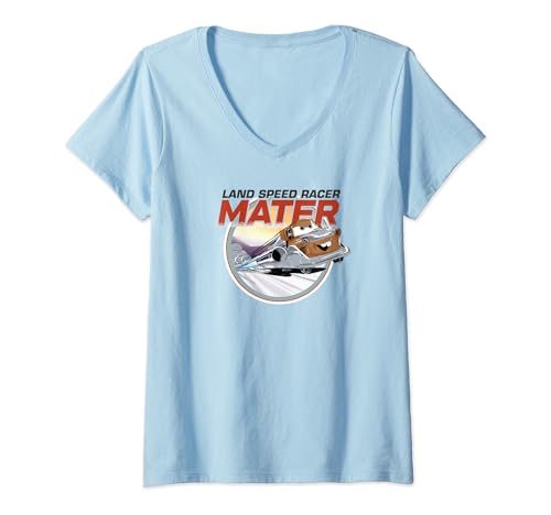 T-shirt Col V Cars Disney Pixar Mater haut de sport mécanique et d'animation