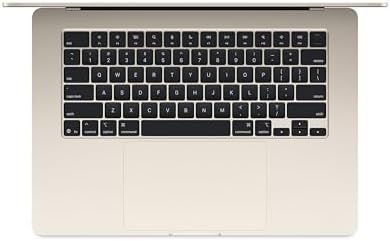 Apple 2025 MacBook Air 15-inch Laptop with M4 chip: Built for Apple Intelligence, 24GB Unified Memory, 512GB SSD Storage, Touch ID; Starlight - English Keyboard