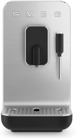 Smeg BCC12BLMEU Automatic Coffee Maker with Steam Function, Black